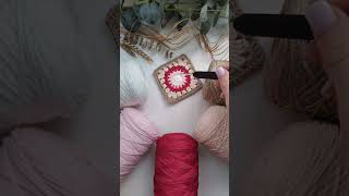 💗🤎🤍#вязаниекрючком #бабушкинквадрат #handmade #knitting #crochet #модноевязание #diy