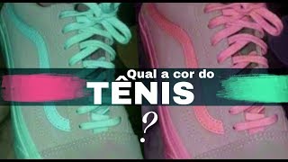 tenis verde e cinza ou branco e rosa