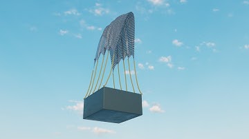 Parachute effect Cinema 4D 2024 tutorial