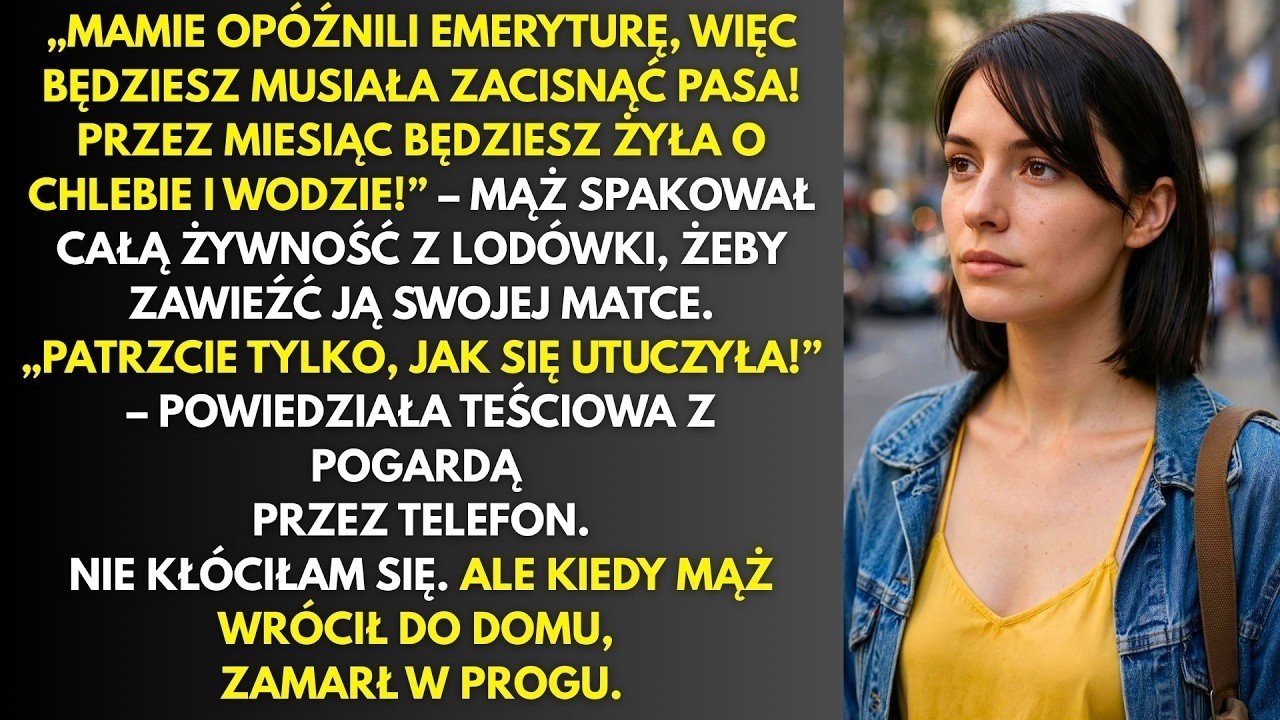 Wróciłam z pracy zmęczona, a Michał pakował właśnie do trzech reklamówek całą zawartość naszej lodówki i zamrażarki. Mięso, sery, nawet mleko dla kota. „Mamo, zawożę ci wszystko, ty jakoś...