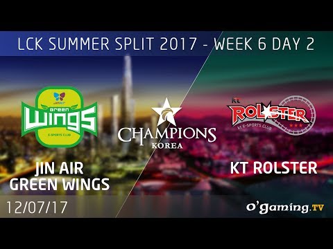 JinAir Green Wings vs KT Rolster - LCK Summer Split 2017 - Week 6 Day 2 - League of Legends