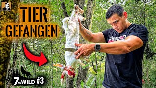 Tier bei 7 vs. Wild gefangen - was tun? | Fleisch im Fell kochen | Survival Mattin