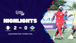 Highlights | Guadeloupe vs Saint Lucia | 2023/24 Concacaf Nations League