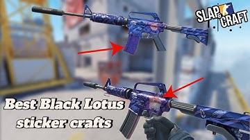 BEST M4A1-s BLACK LOTUS STICKER CRAFTS