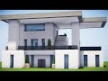 Minecraft: How to Build a Large Modern House - Tutorial (#3)