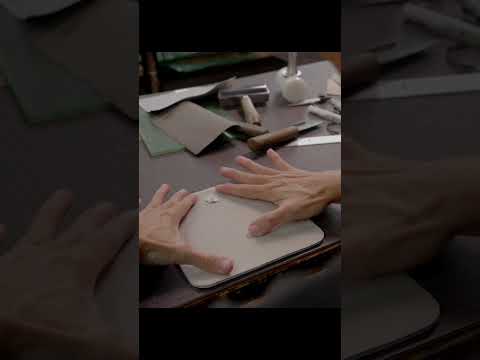 Handmade Bag Flap! Subscribe to watch full video#leather#fashion#craft#handmade#shortvideos #bag