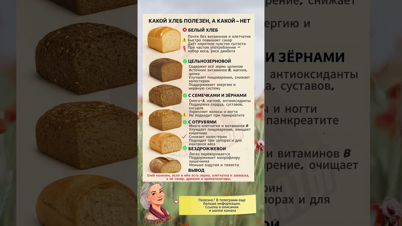 Какой хлеб полезен, а какой — вреден? Всё, что важно знать после 50