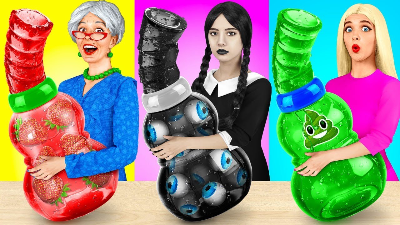 Me vs Grandma vs Chef Cooking Challenge | Kitchen Recipes & Edible ...