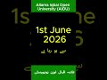 AIOU Workshop Spring 2026 🔥 Full Update | AIOU Latest News