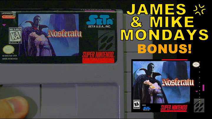 Nosferatu (SNES Video Game) James & Mike bonus Halloween video!