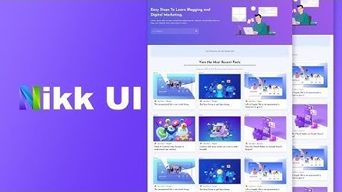 Nikk UI Blogger Template. | blog-templates.com