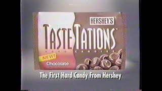 1996 Hersheys TasteTations The first hard candy from Hershey TV Commercial