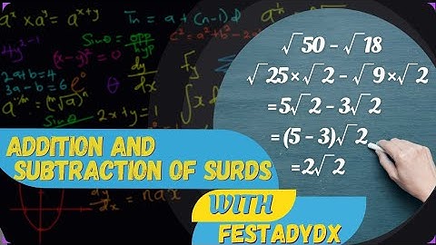 Addition and Subtraction of Surds I Basic Operations of Surds