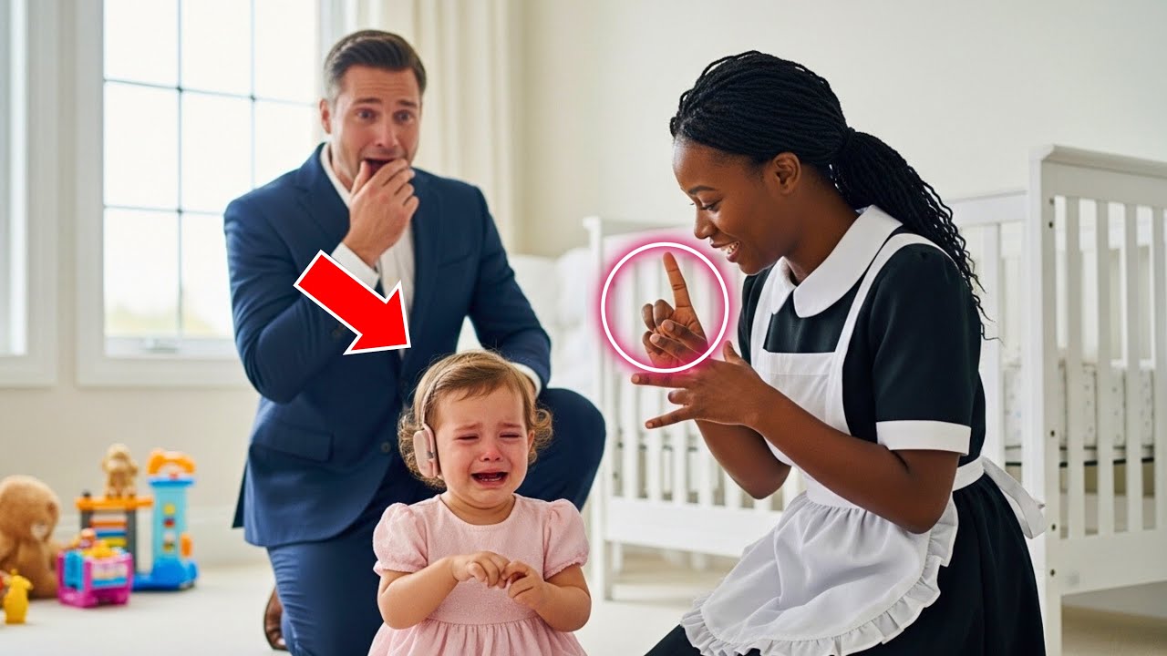 No One Understood Why The Billionaire's Deaf Toodler Was Crying… Until a Black Maid Revealed The…