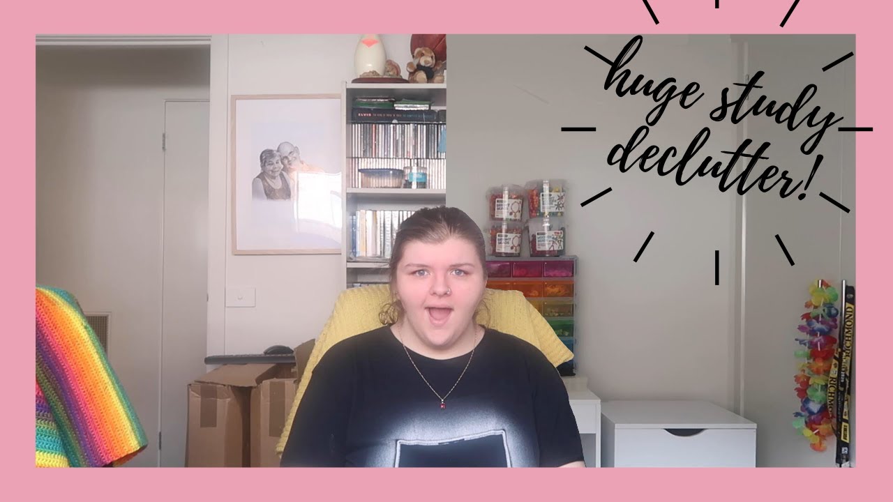 MASSIVE STUDY DECLUTTER | Organize & Clean Out The Study With Me ...