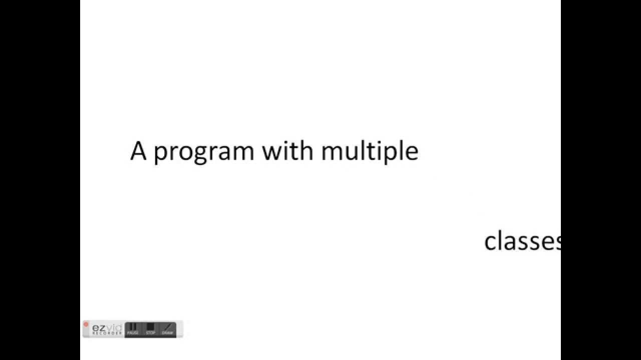 how to run multiple classes - YouTube