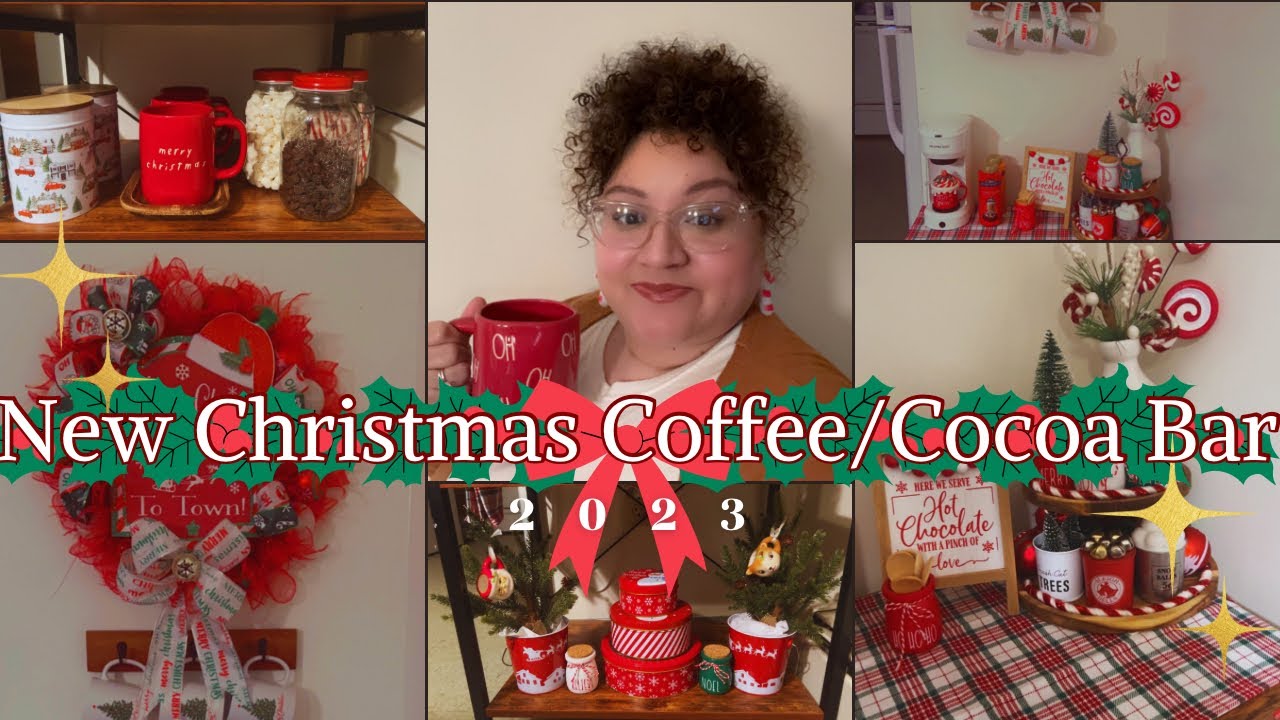 New 2023 Christmas Coffee/Cocoa Bar Decorate With Me!☕️🎄 YouTube