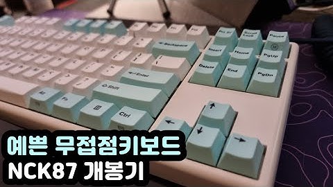【키보드 리뷰 ASMR, 자막有】 아콘 NCK87 | 노뿌 무접점키보드 | 예쁜 키보드 추천
