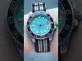 SKLD 40mm Turquoise GMT Titanium Sub with NTTD Nato Strap #customwatch #seikomod #submariner