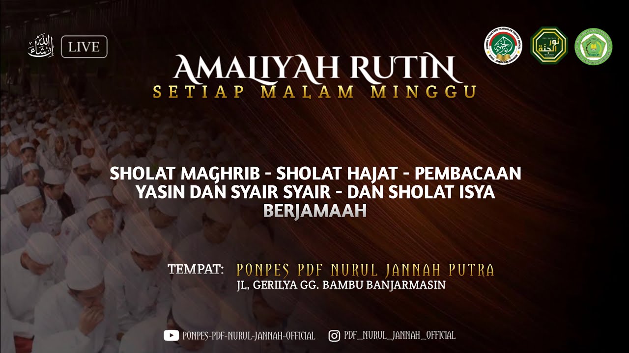 [LIVE] AMALIYAH RUTIN SETIAP MALAM MINGGU ( 2 ULYA  )
