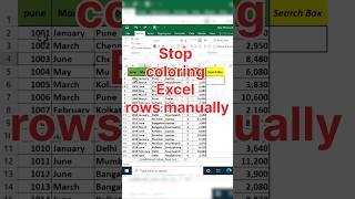 Excel Advanced Trick: Auto Highlight Entire Row! 🤯🔥 #shorts #reels #excel