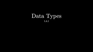 Celebrity A Level OCR Computer Science Data Types Part 1 [1.4.1] Wealth