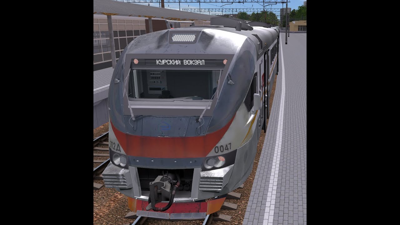 TRS 12 3.7 | D2 Подольск -- Москва Курский вокзал на ЭП2Д-0047 с информатором