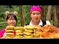 How To Make Simple Hamburger at Farm With Daughter | Ly Thi Ca