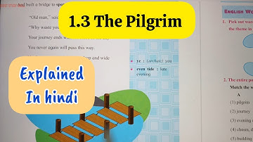 8th Std - English - Chapter 1.3 The Pilgrim explained in hindi - Maharashtra board