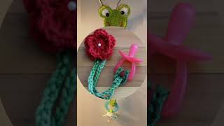 Crochet pacifier clip #shorts #crochet #viralshorts #viral