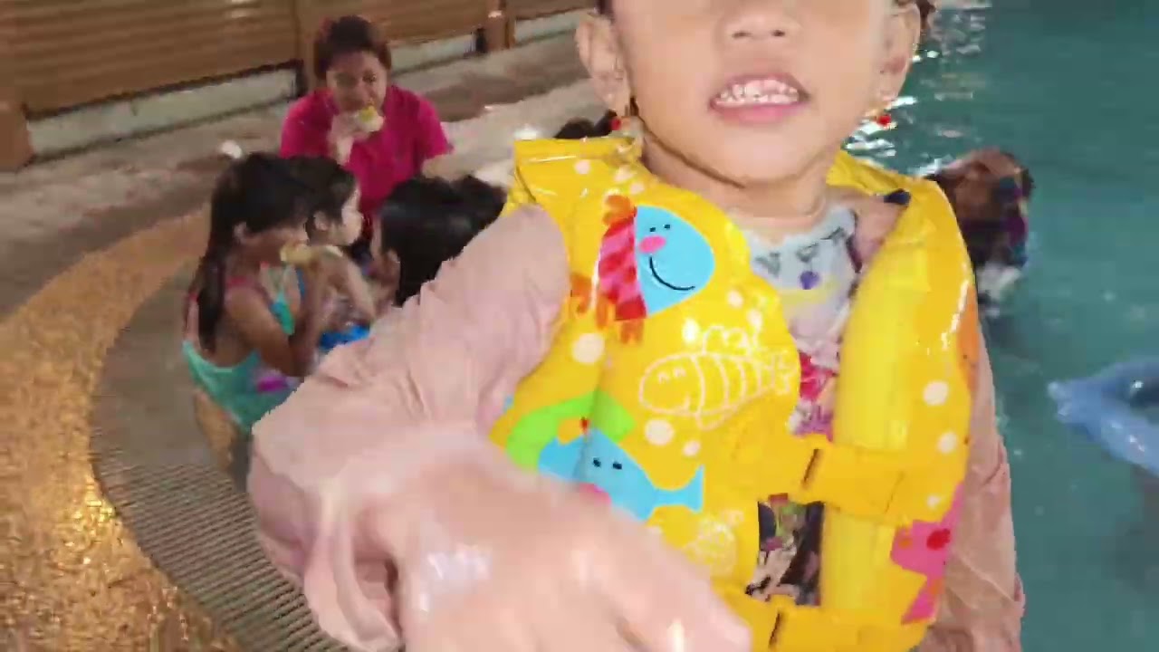 Rhian and Rayna Swimming