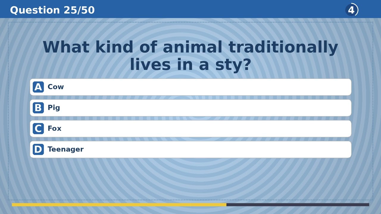 How Many Can You Get Right? 50 Question Quiz