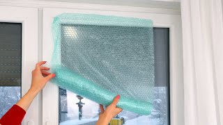 Meine Fenster tragen jetzt Winterjacken