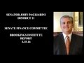Senator John Pagliarini Questions Brookings Institute Report