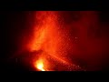 Lava fountains La Palma volcano eruption 24 Sep 2021