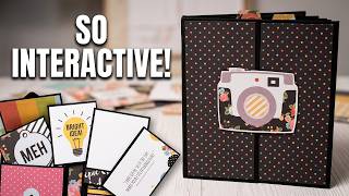 Handmade Interactive Scrapbook for Photos & Memories