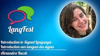 Presentation - Alexandra Racek - Introduction to Signed Languages
