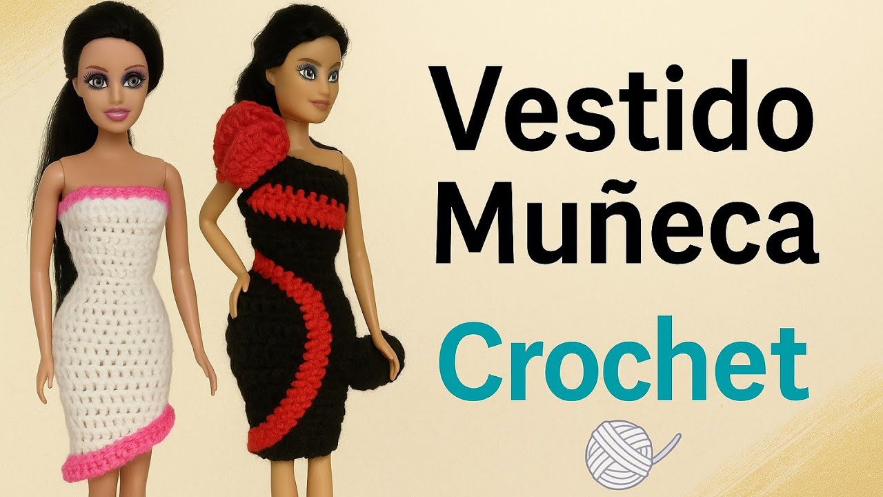 Vestido fácil al crochet | Idea para muñecas paso a paso