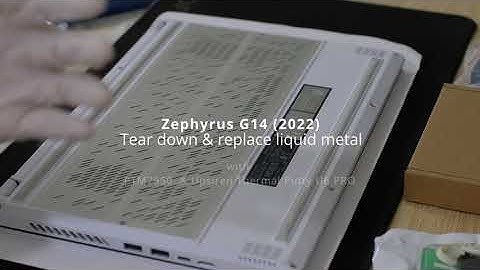 Zephyrus G14 2022 Teardown and Repaste