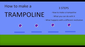 Algodoo - How to make a Trampoline