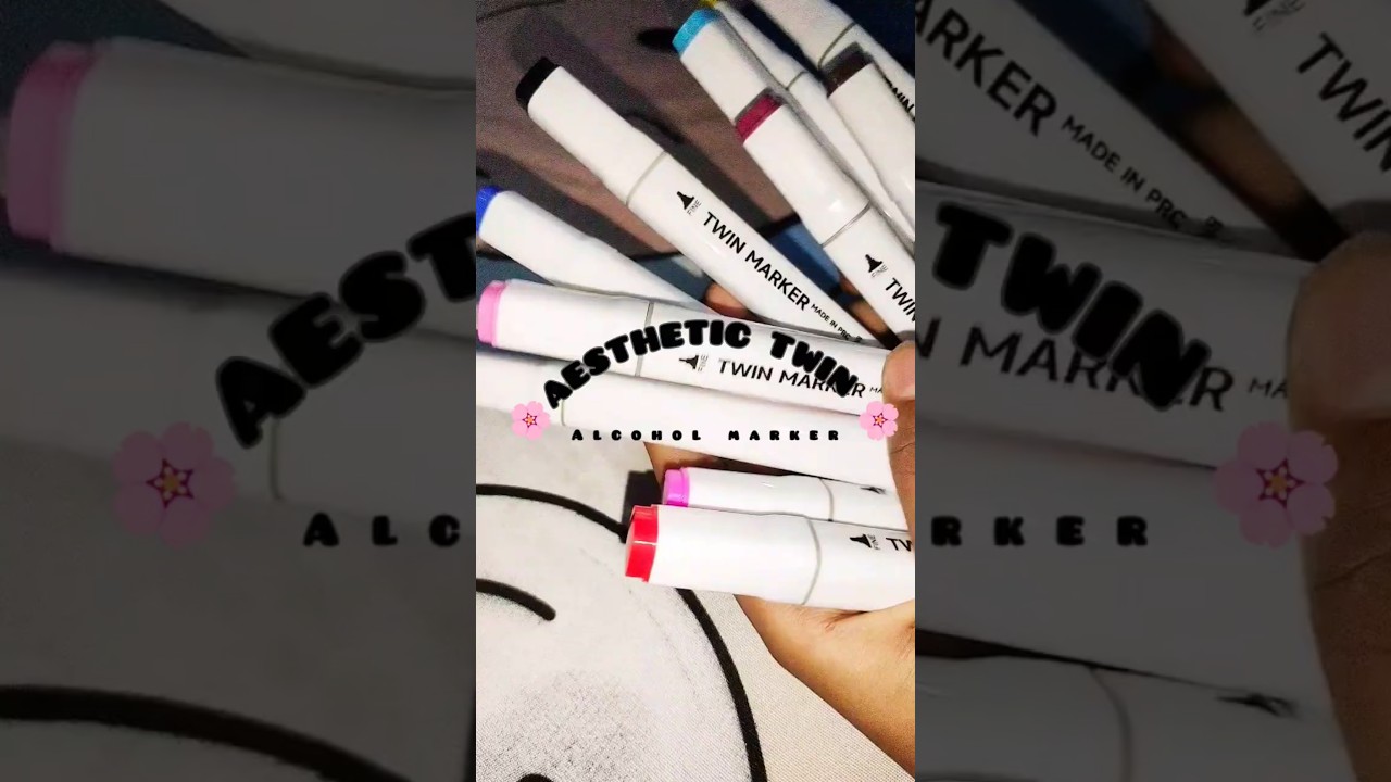 Aesthetic Twin Art with Alcohol Markers ✨🌸 | Cute & Satisfying Drawing 