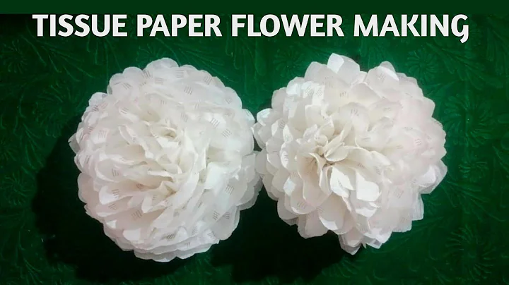 How to make Easy Tissue Paper Flowers  DIY Paper Craft Tutorial