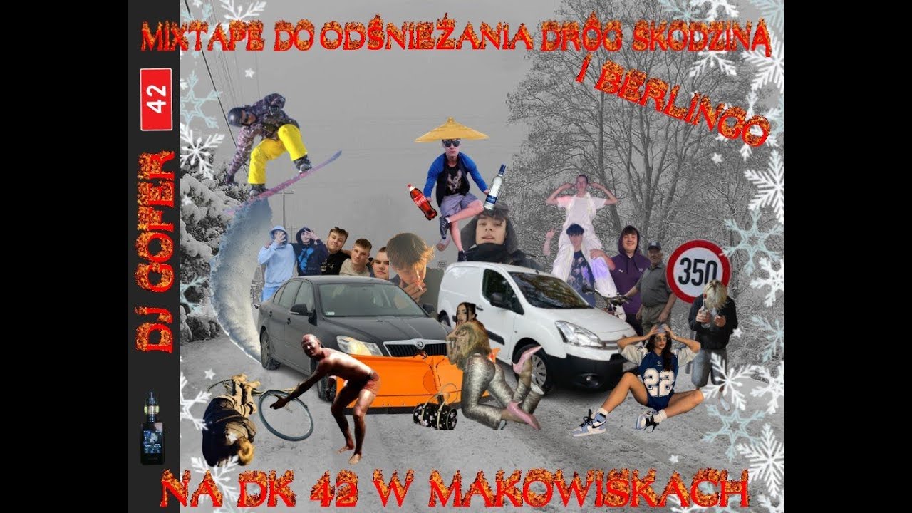 MIXTAPE DO ODŚNIEŻANIA DRÓG SKODZINĄ I BERLINGO NA DK 42 W MAKOWISKACH vol 4
