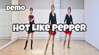 Hot Like Pepper - Line Dance (Demo) | Easy Intermediate | Karl-Harry Winson