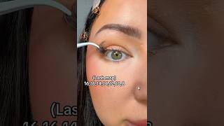 HOW TO EASILY APPLY INDIVIDUAL LASHES IN SECONDS💖 #lashes #shortsvideo