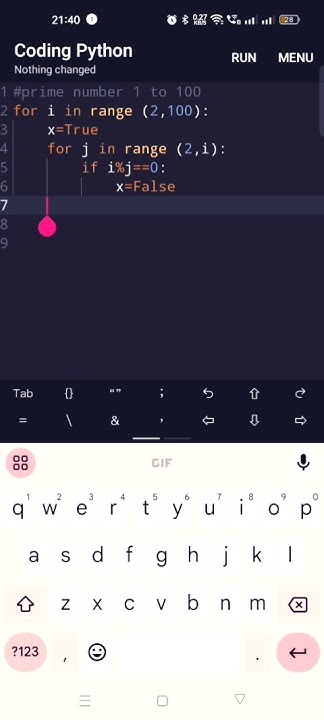 print all prime number between 1 to 100 using python #omkarcode - YouTube