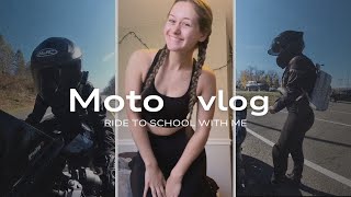 Moto Vlog: Ride To School With Me