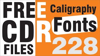 (228) Calligraphy Fonts Free Download CDR || #Calligraphy || 2021