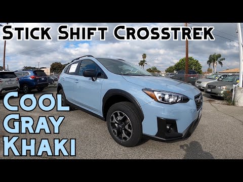 cool-gray-khaki-subaru-crosstrek-with-manual-transmission