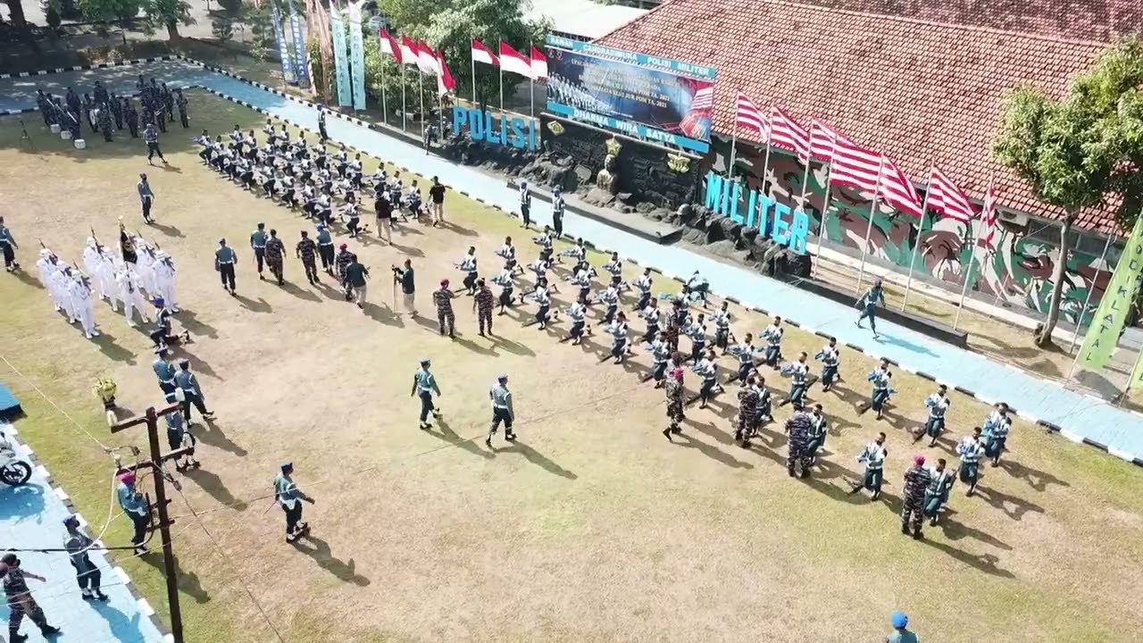 Penganugerahan baret Pomal kepada siswa Dikmaba &Dikmata 41/2 thn 2021 Pusdikpomal Kodiklatal